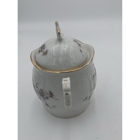 Kpm porcelain Floral Pattern Large Coffee Pot With Lidded Sugar Bowl and cream - Picture 13 of 16